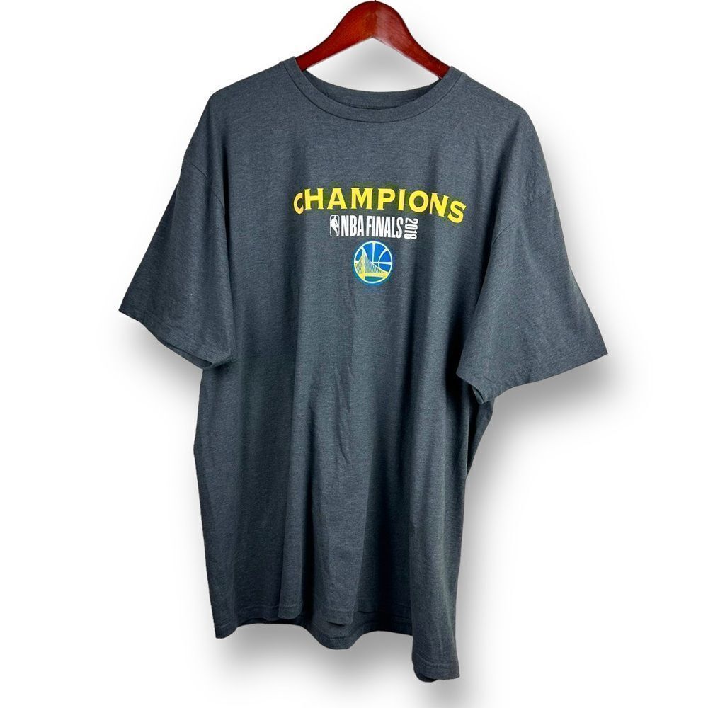 Warriors 2018 Championships men’s‎ gray T-shirt size 2XL